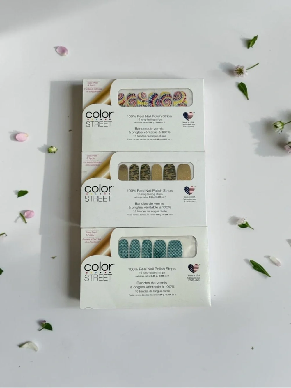 🫶🏻 Color Street Nail Polish Strips Trio -l(3 Sets)